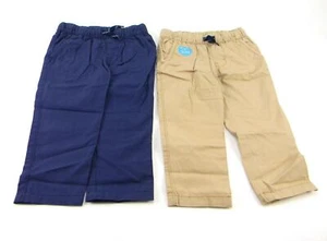 Carter's 2-PK Baby/Toddler Boy's Beige/Blue Pants/Bottom Size 4T - Picture 1 of 5