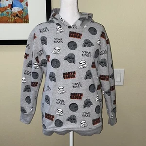 Authentic Disney Star Wars Boys Grey XL Dart Vader And Stormtrooper Hoodie - Picture 1 of 9