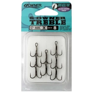 Owner Stinger Trebles 5636-011 - Black Chrome (8) ST36BC ** 2025 STOCKS ** OWNER - Picture 1 of 1