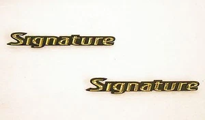2008 2009 2010 2011 LINCOLN TOWNCAR 24K GOLD PLATED "SIGNATURE" EMBLEM SET - Picture 1 of 2