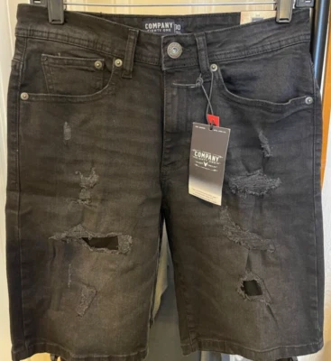 COMPANY 81 Para hombres 10" Entrepierna - Algodón Denim Elastizado JEAN SHORTS - Talla 30 - Nuevo con Etiquetas Foto 1 de 4
