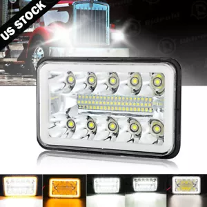 60W 4x6" Led Headlight Hi/Lo Sealed Beam for Chevrolet S10 1995 1996 1997 Trucks - Picture 1 of 19