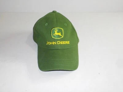 John Deere Youth Strapback Hat Green Embroidered Logo Cap Cotton Adjustable - Image 1 of 4