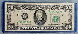 Fancy  Serial Number $20.00 ( Repeater ) 1985 !!Great Condition (08787487) - Picture 1 of 5