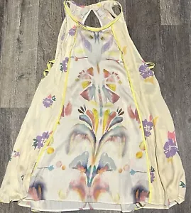 Free People Longbluse Größe M Boho Hippie Style ärmellos Tunika Style - Bild 1 von 5