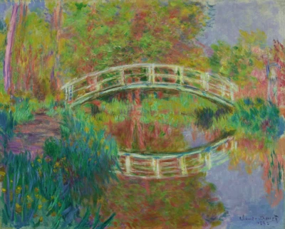 Japanese Footbridge, Giverny | Claude Monet | 1895 Impressionism Monet Print - Image 1 of 4