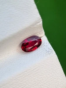 Rojo Rubí Natural Suelto Corte Ovalado Transparente Sin Tratar Sin Calentar Mozambique - Imagen 1 de 5