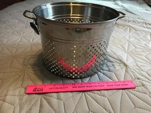 Stainless Insert Steamer Colander Strainer Fits 9"+ Pot Kettle Pasta Veggies(tag - Picture 1 of 8