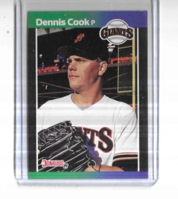 1989 Donruss #646 Dennis Cook San Francisco Giants - Image 1 of 2