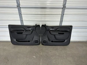 2007-2010 Chevy Tahoe Suburban GMC Yukon Black FRONT DOOR PANELs Set Denali 2 - Picture 1 of 3