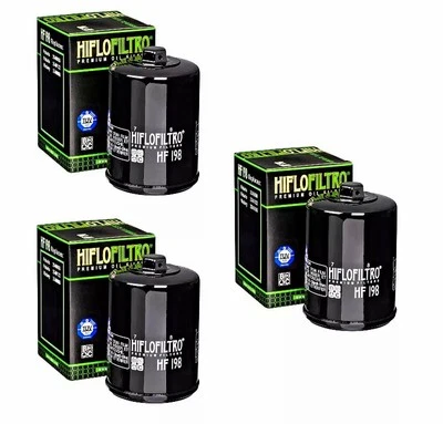 3 filtros de aceite Hiflofiltro HF198 para Victory Boardwalk Gunner Hammer Hardball Foto 1 de 4