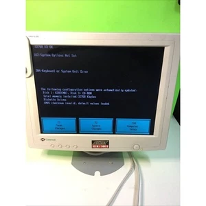 Gateway FPD1520 Moniteur LCD Écran Plat 15", Blanc, Vintage, Fonctionne - Photo 1 sur 7