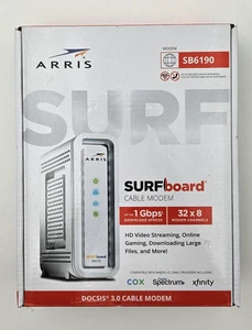 ARRIS SURFboard DOCSIS 3.0 Modem kablowy SB6190 Nowy w pudełku - Xfinity Cox Spectrum - Zdjęcie 1 z 7