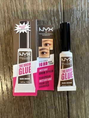 NYX The Brow Glue Tinted Eyebrow Styler Gel Black + Dark Brown 1 In Box - Image 1 of 3
