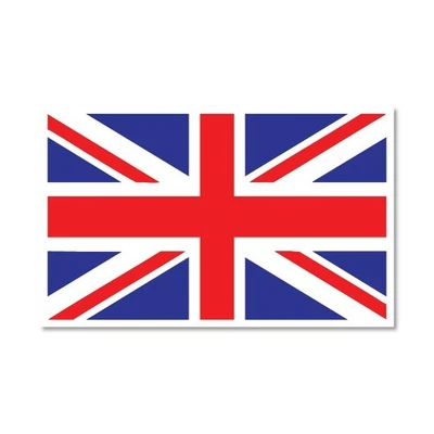 STICKER GOLD Classic Union Jack Self Adhesive Sticker - England Britain UK GB SG239