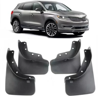 Protectores contra salpicaduras delanteros y traseros genuinos guardabarros para Lincoln MKX 2016-2021 Foto 1 de 4