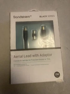 SANDSTROM AV Black Series S2AER114X Aerial Cable & Adapter - 2 m - Picture 1 of 4