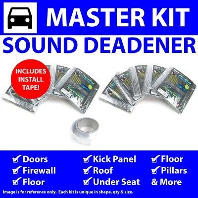 Heat & Sound Deadener Jeep Cherokee 1974 - 1983 Master Kit + Seam Tape 51402Cm2 - Image 1 of 4