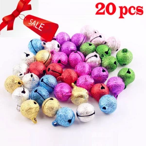 8 10 12 14mm Metal Craft Bell Charming Holiday Decoration Jewellery Making 20pcs - Picture 1 of 14