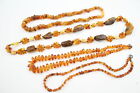 Vintage Amber Necklaces Baltic Polished Butterscotch x 4