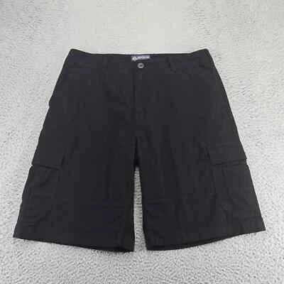 American Rag Shorts Mens 33 Black Cargo Mid RIse Flat Front Pockets Outdoor - Image 1 of 4
