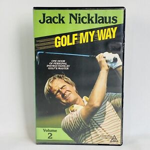 Jack Nicklaus Golf My Way Volume 2 1983 Big Box VHS Video 1 Hour of Instruction