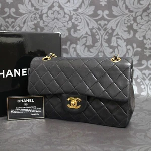CHANEL Schultertasche Lammfell Double Flap 23 Small Chain #2762 Rise-on - Bild 1 von 18