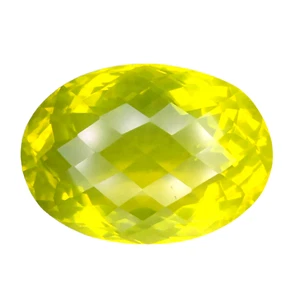 76.130 cts GLORIOSO BRILLO AMARILLO NATURAL LIMÓN QUATZ PIEDRAS PRECIOSAS OVALADAS VER VIDEO - Imagen 1 de 3