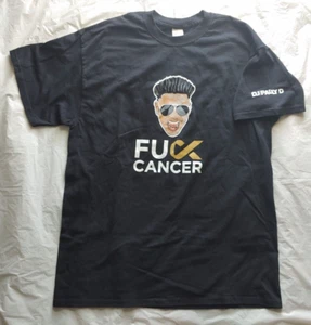 DJ Pauly D F Cancer T-Shirt - MTV Jersey Shore - Size Large / L - FREE SHIPPING! - Picture 1 of 5
