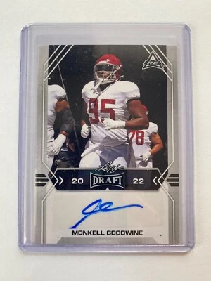 2022 Leaf Draft Autograph #BA-MG2 Monkell Goodwine RC Alabama - Image 1 of 4
