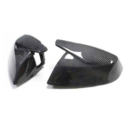 Carbon Fiber For AUDI Q7 SQ7 Q5 SQ5 2016-2022 Car Side Mirror Cover Cap Replace - Image 1 of 4