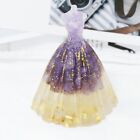 Orgone Amethyst Chip Wedding Dress Figurine