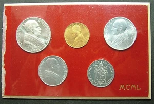 Serie 1950 Vaticano Pio XII FDC 100 LIRE ORO - Imagen 1 de 4