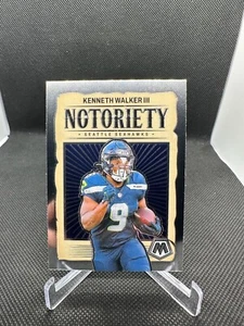 KENNETH WALKER III 2024 Panini Mosaic Football Notoriety #8 Seattle Seahawks - Picture 1 of 2