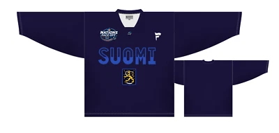Team Finland 4 Nations Tournament Blue Practise Jersey - Image 1 of 4