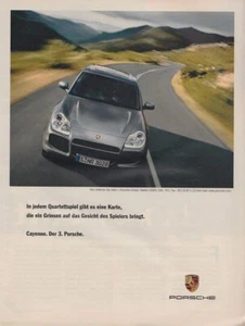 Porsche Cayenne - Reklame Werbeanzeige Original-Werbung 2003 (2) - Bild 1 von 1