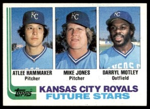 1982 Topps Royals Future Stars - Atlee Hammaker/Mike Jones/Darryl Motley RC