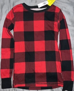 BNWT Unisex Kids Old Navy Buffalo Check Pajama Top-Size 8 - Picture 1 of 4