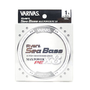 Varivas P.E Line Seabass Max Power X8 Silver 150m P.E 1.0 20.2lb (5752)