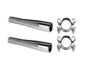 Beetle Tailpipes Taper Tips Stainless Steel with Fitting KitsT1 Air cooled Bug - Picture 1 of 1