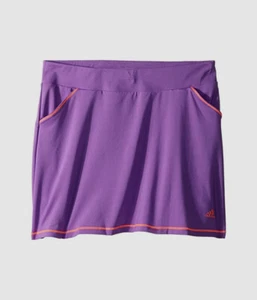 $65 Adidas Golf Girls Active Solid Purple Relaxed Fit Pull On Skort Size Small - Picture 1 of 1