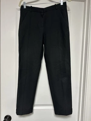 Carven, Pantalones de vestir de pierna recta para mujer, negros, talla 36 Foto 1 de 4