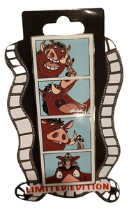 Prendedor Disney Rey León Timón Pumba cabina de fotos película animación LE 400 131344 - Imagen 1 de 8