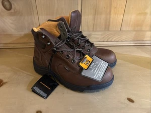 Timberland Pro Titan Safety Toe Work Boots Dark Mocha Leather Size 8 .5 Womens - Picture 1 of 12