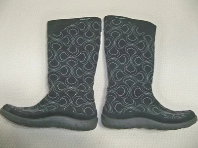 Salomon Contagrip Thinsulate Women's Black Snow Boots Knee High Zippered Size 8 - Image 1 of 4