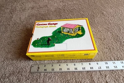 Juego de 3 álbumes de fotografías Curious George tapas duras universales amarillas azules rojas Foto 1 de 4