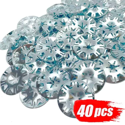 Nuevo asiento de coche placa de sujeción de metal arandela cubierta clips de montaje protector térmico ínsula Foto 1 de 4