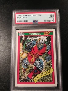 Novatos de Deathlock 1990 Marvel Universe #83 PSA 9 como nuevo - Imagen 1 de 12