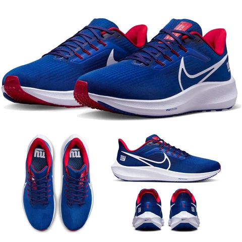 New York Giants Nike Unisex Zoom Pegasus 39 Running Shoes Men's 2022 NFL NYG Cover