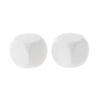 2 Pieces Acrylic Blank Dice DIY Board Games Dice Four Sided Dices Easy to Use